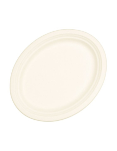 Alpen Sugarcane Oval Plate White 32.5cm x 26cm